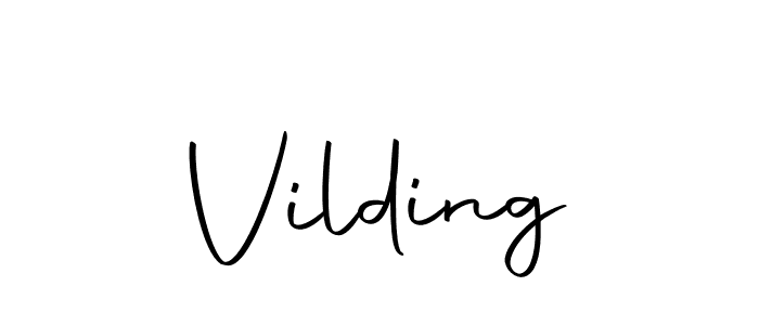 Create a beautiful signature design for name Vilding. With this signature (Autography-DOLnW) fonts, you can make a handwritten signature for free. Vilding signature style 10 images and pictures png