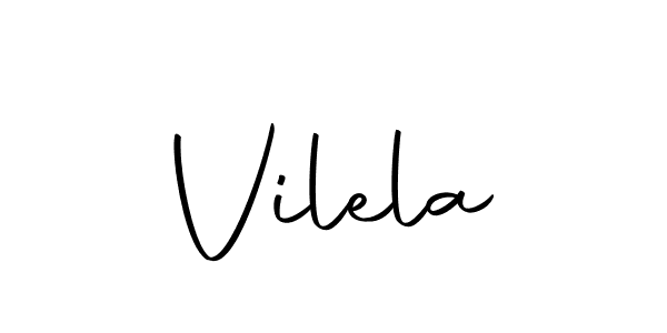 Design your own signature with our free online signature maker. With this signature software, you can create a handwritten (Autography-DOLnW) signature for name Vilela. Vilela signature style 10 images and pictures png