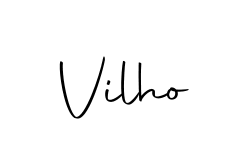 Use a signature maker to create a handwritten signature online. With this signature software, you can design (Autography-DOLnW) your own signature for name Vilho. Vilho signature style 10 images and pictures png