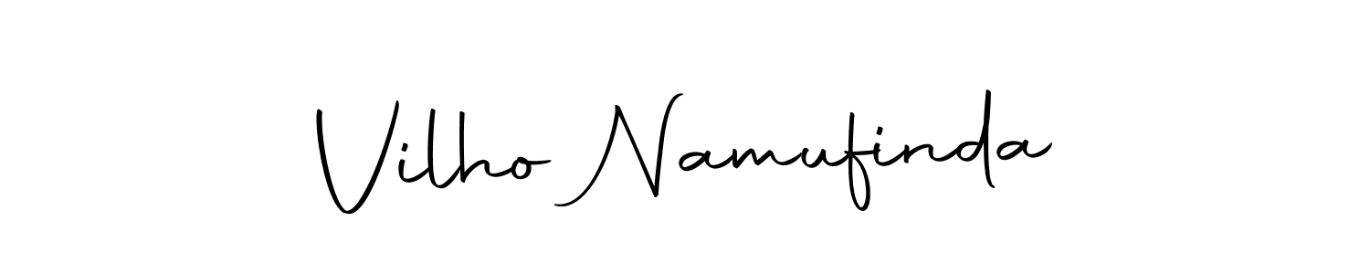 How to make Vilho Namufinda signature? Autography-DOLnW is a professional autograph style. Create handwritten signature for Vilho Namufinda name. Vilho Namufinda signature style 10 images and pictures png