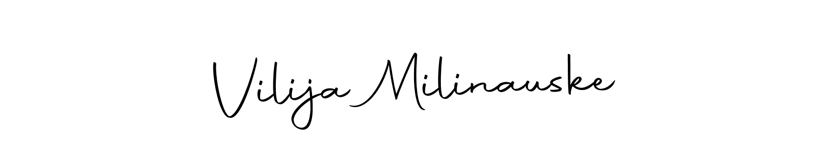 Use a signature maker to create a handwritten signature online. With this signature software, you can design (Autography-DOLnW) your own signature for name Vilija Milinauske. Vilija Milinauske signature style 10 images and pictures png