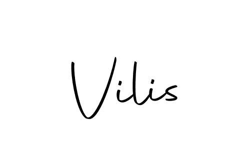 Make a beautiful signature design for name Vilis. With this signature (Autography-DOLnW) style, you can create a handwritten signature for free. Vilis signature style 10 images and pictures png
