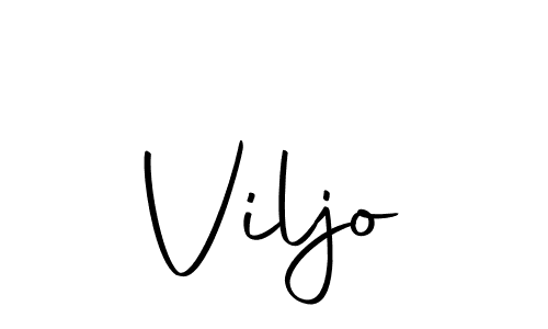 Create a beautiful signature design for name Viljo. With this signature (Autography-DOLnW) fonts, you can make a handwritten signature for free. Viljo signature style 10 images and pictures png