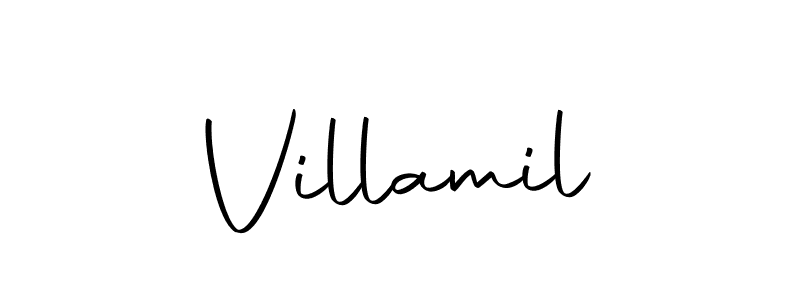 Villamil stylish signature style. Best Handwritten Sign (Autography-DOLnW) for my name. Handwritten Signature Collection Ideas for my name Villamil. Villamil signature style 10 images and pictures png