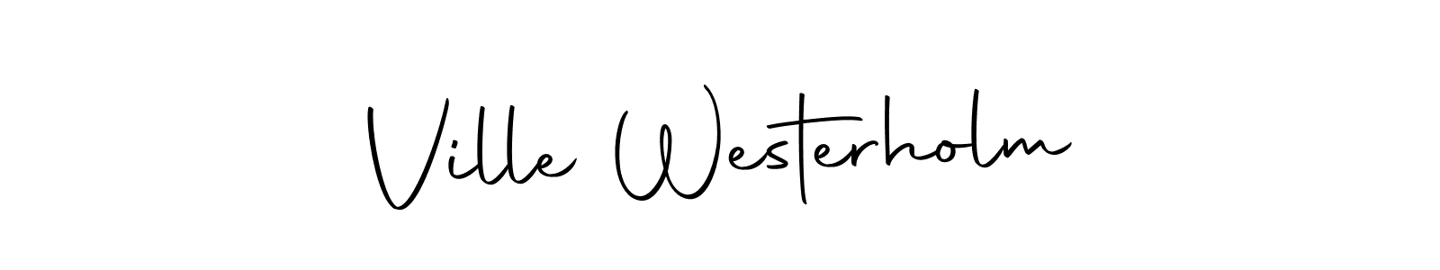 It looks lik you need a new signature style for name Ville Westerholm. Design unique handwritten (Autography-DOLnW) signature with our free signature maker in just a few clicks. Ville Westerholm signature style 10 images and pictures png
