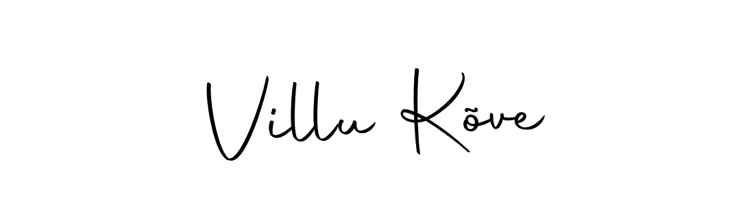 You should practise on your own different ways (Autography-DOLnW) to write your name (Villu Kõve) in signature. don't let someone else do it for you. Villu Kõve signature style 10 images and pictures png