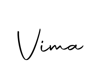 Design your own signature with our free online signature maker. With this signature software, you can create a handwritten (Autography-DOLnW) signature for name Vima. Vima signature style 10 images and pictures png