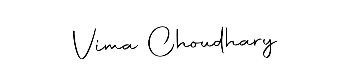 Also we have Vima Choudhary name is the best signature style. Create professional handwritten signature collection using Autography-DOLnW autograph style. Vima Choudhary signature style 10 images and pictures png
