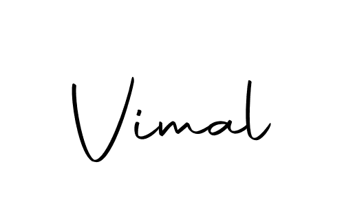 Create a beautiful signature design for name Vimal. With this signature (Autography-DOLnW) fonts, you can make a handwritten signature for free. Vimal signature style 10 images and pictures png