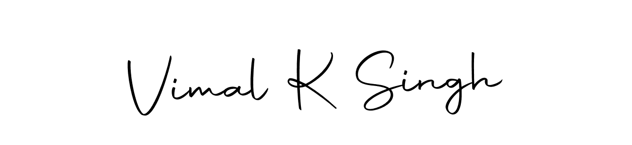 Use a signature maker to create a handwritten signature online. With this signature software, you can design (Autography-DOLnW) your own signature for name Vimal K Singh. Vimal K Singh signature style 10 images and pictures png