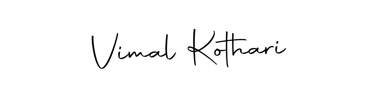 Create a beautiful signature design for name Vimal Kothari. With this signature (Autography-DOLnW) fonts, you can make a handwritten signature for free. Vimal Kothari signature style 10 images and pictures png