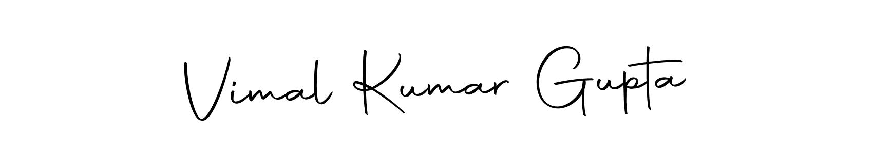Create a beautiful signature design for name Vimal Kumar Gupta. With this signature (Autography-DOLnW) fonts, you can make a handwritten signature for free. Vimal Kumar Gupta signature style 10 images and pictures png
