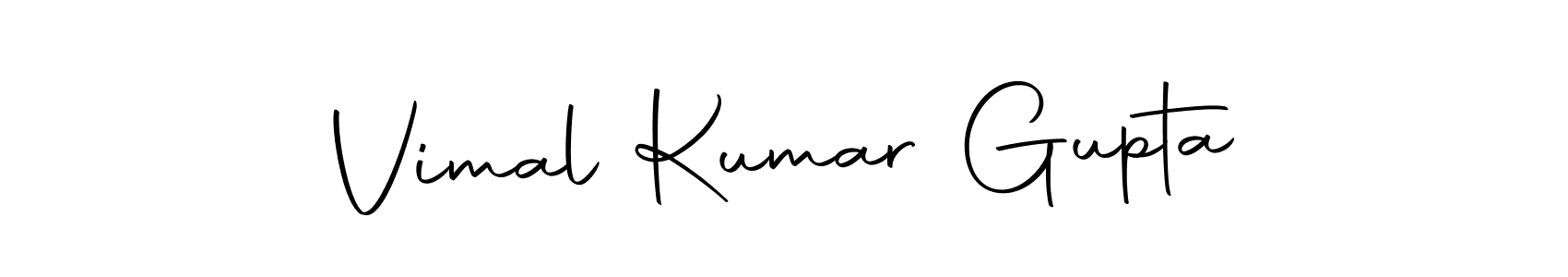 Create a beautiful signature design for name Vimal Kumar Gupta. With this signature (Autography-DOLnW) fonts, you can make a handwritten signature for free. Vimal Kumar Gupta signature style 10 images and pictures png