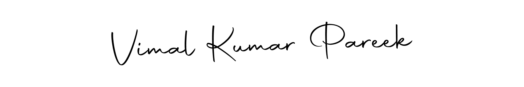 Make a short Vimal Kumar Pareek signature style. Manage your documents anywhere anytime using Autography-DOLnW. Create and add eSignatures, submit forms, share and send files easily. Vimal Kumar Pareek signature style 10 images and pictures png