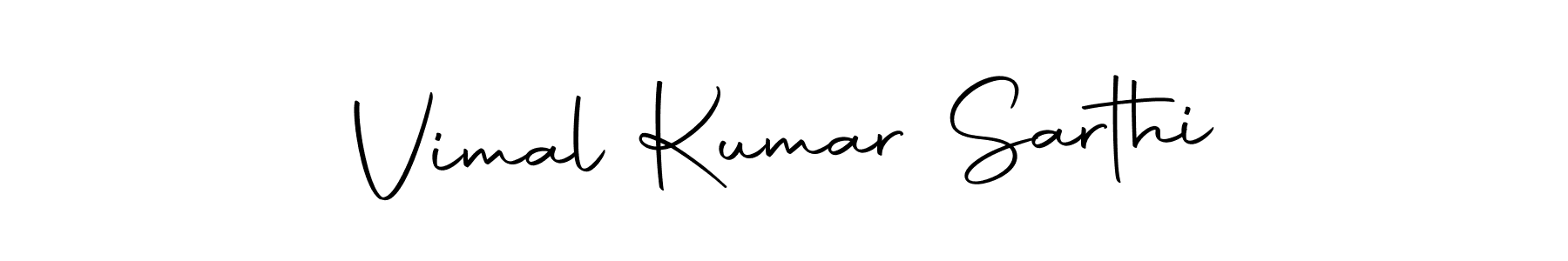 Make a short Vimal Kumar Sarthi signature style. Manage your documents anywhere anytime using Autography-DOLnW. Create and add eSignatures, submit forms, share and send files easily. Vimal Kumar Sarthi signature style 10 images and pictures png