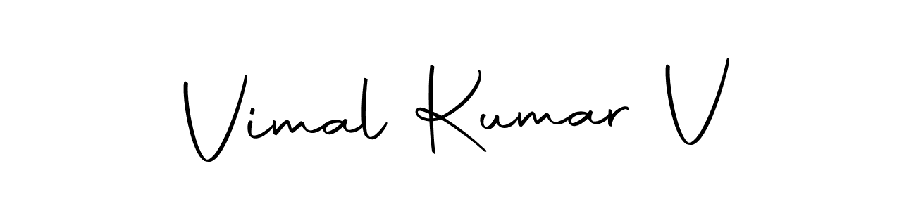 Make a beautiful signature design for name Vimal Kumar V. With this signature (Autography-DOLnW) style, you can create a handwritten signature for free. Vimal Kumar V signature style 10 images and pictures png