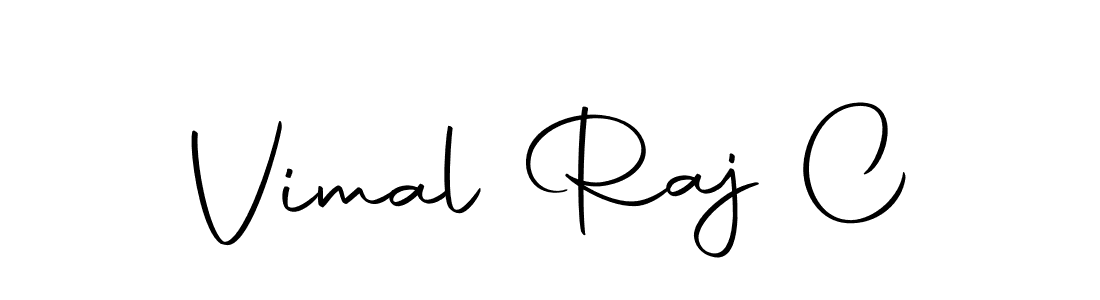 Use a signature maker to create a handwritten signature online. With this signature software, you can design (Autography-DOLnW) your own signature for name Vimal Raj C. Vimal Raj C signature style 10 images and pictures png