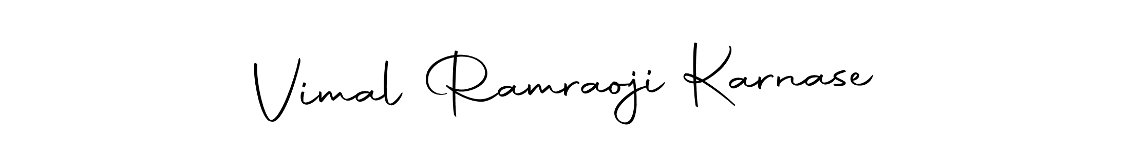 if you are searching for the best signature style for your name Vimal Ramraoji Karnase. so please give up your signature search. here we have designed multiple signature styles  using Autography-DOLnW. Vimal Ramraoji Karnase signature style 10 images and pictures png