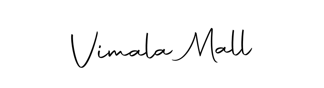 Create a beautiful signature design for name Vimala Mall. With this signature (Autography-DOLnW) fonts, you can make a handwritten signature for free. Vimala Mall signature style 10 images and pictures png