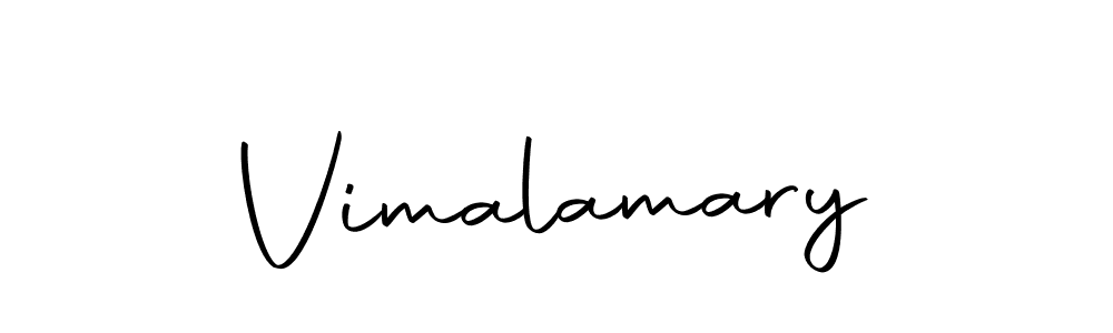 Create a beautiful signature design for name Vimalamary. With this signature (Autography-DOLnW) fonts, you can make a handwritten signature for free. Vimalamary signature style 10 images and pictures png