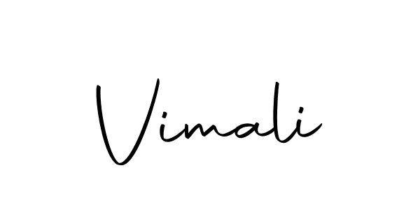 Use a signature maker to create a handwritten signature online. With this signature software, you can design (Autography-DOLnW) your own signature for name Vimali. Vimali signature style 10 images and pictures png