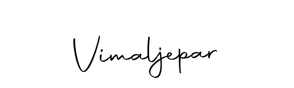 Create a beautiful signature design for name Vimaljepar. With this signature (Autography-DOLnW) fonts, you can make a handwritten signature for free. Vimaljepar signature style 10 images and pictures png