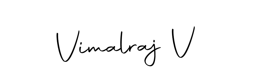 Create a beautiful signature design for name Vimalraj V. With this signature (Autography-DOLnW) fonts, you can make a handwritten signature for free. Vimalraj V signature style 10 images and pictures png