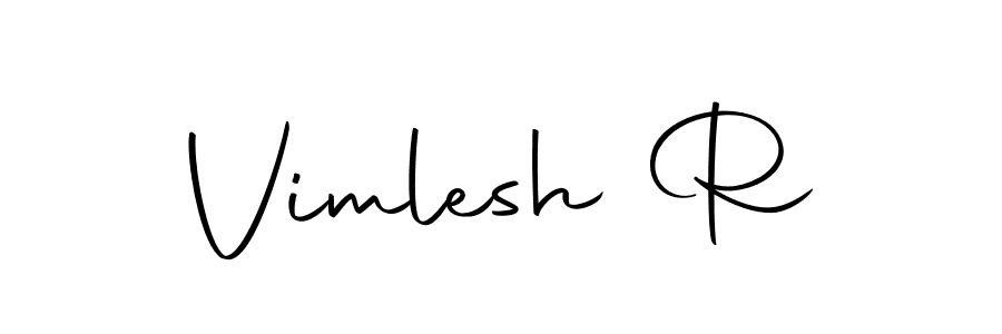 Similarly Autography-DOLnW is the best handwritten signature design. Signature creator online .You can use it as an online autograph creator for name Vimlesh R. Vimlesh R signature style 10 images and pictures png