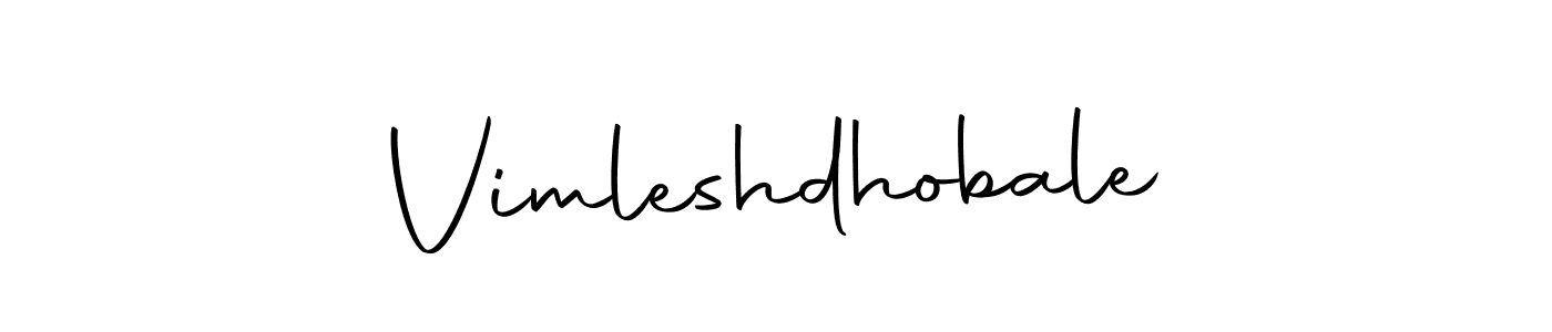 Design your own signature with our free online signature maker. With this signature software, you can create a handwritten (Autography-DOLnW) signature for name Vimleshdhobale. Vimleshdhobale signature style 10 images and pictures png