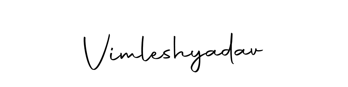 How to make Vimleshyadav name signature. Use Autography-DOLnW style for creating short signs online. This is the latest handwritten sign. Vimleshyadav signature style 10 images and pictures png