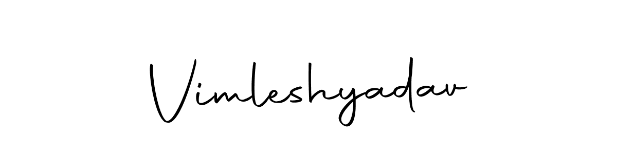 How to make Vimleshyadav name signature. Use Autography-DOLnW style for creating short signs online. This is the latest handwritten sign. Vimleshyadav signature style 10 images and pictures png