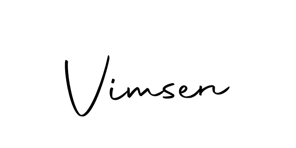 How to make Vimsen signature? Autography-DOLnW is a professional autograph style. Create handwritten signature for Vimsen name. Vimsen signature style 10 images and pictures png