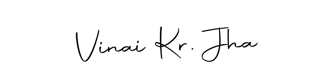 You can use this online signature creator to create a handwritten signature for the name Vinai Kr. Jha. This is the best online autograph maker. Vinai Kr. Jha signature style 10 images and pictures png