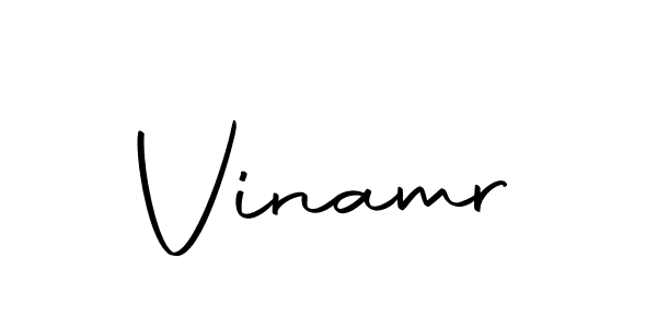 Create a beautiful signature design for name Vinamr. With this signature (Autography-DOLnW) fonts, you can make a handwritten signature for free. Vinamr signature style 10 images and pictures png