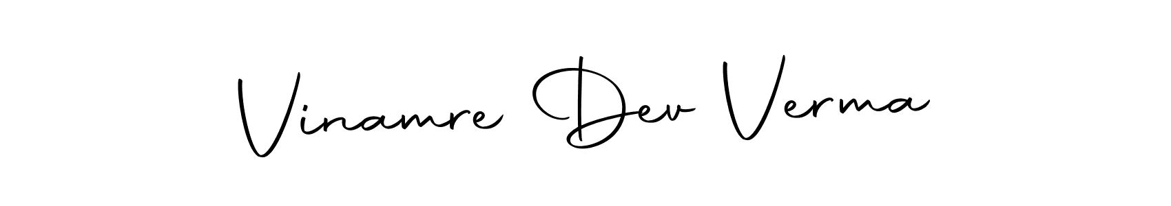 Make a beautiful signature design for name Vinamre Dev Verma. Use this online signature maker to create a handwritten signature for free. Vinamre Dev Verma signature style 10 images and pictures png