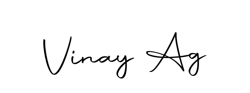 Vinay Ag stylish signature style. Best Handwritten Sign (Autography-DOLnW) for my name. Handwritten Signature Collection Ideas for my name Vinay Ag. Vinay Ag signature style 10 images and pictures png
