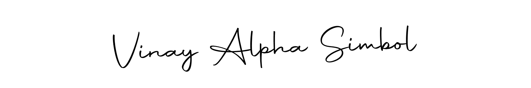 It looks lik you need a new signature style for name Vinay Alpha Simbol. Design unique handwritten (Autography-DOLnW) signature with our free signature maker in just a few clicks. Vinay Alpha Simbol signature style 10 images and pictures png
