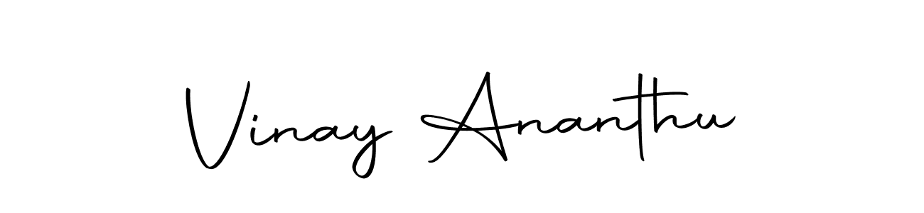 if you are searching for the best signature style for your name Vinay Ananthu. so please give up your signature search. here we have designed multiple signature styles  using Autography-DOLnW. Vinay Ananthu signature style 10 images and pictures png