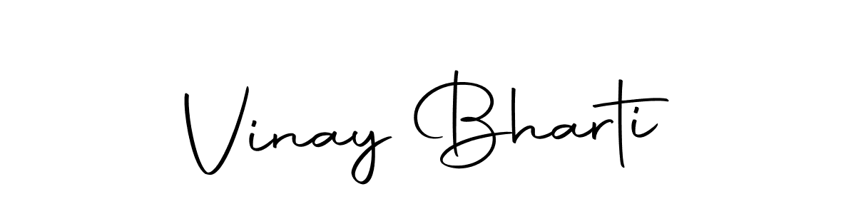Design your own signature with our free online signature maker. With this signature software, you can create a handwritten (Autography-DOLnW) signature for name Vinay Bharti. Vinay Bharti signature style 10 images and pictures png