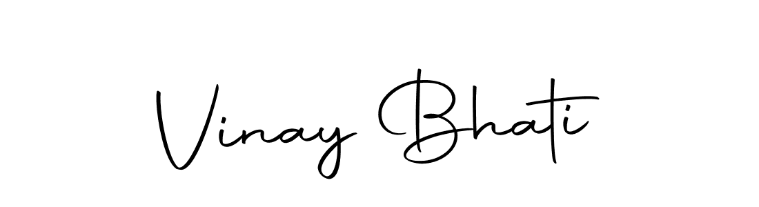 Create a beautiful signature design for name Vinay Bhati. With this signature (Autography-DOLnW) fonts, you can make a handwritten signature for free. Vinay Bhati signature style 10 images and pictures png