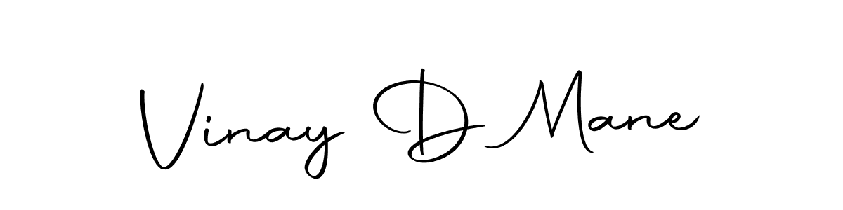 Make a short Vinay D Mane signature style. Manage your documents anywhere anytime using Autography-DOLnW. Create and add eSignatures, submit forms, share and send files easily. Vinay D Mane signature style 10 images and pictures png