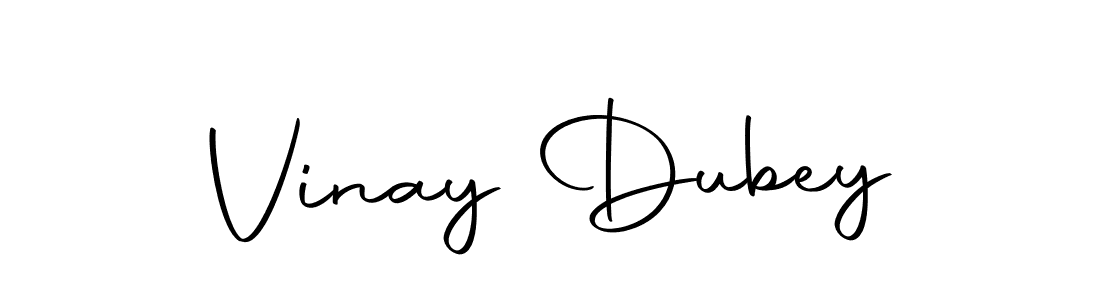 How to make Vinay Dubey name signature. Use Autography-DOLnW style for creating short signs online. This is the latest handwritten sign. Vinay Dubey signature style 10 images and pictures png