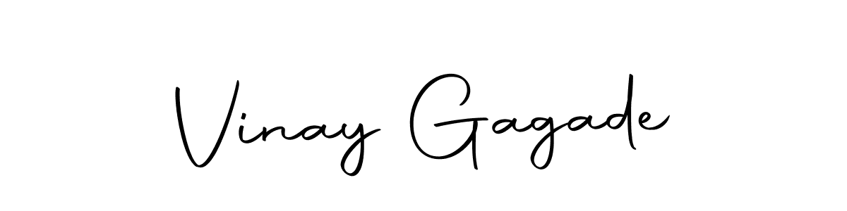 Make a short Vinay Gagade signature style. Manage your documents anywhere anytime using Autography-DOLnW. Create and add eSignatures, submit forms, share and send files easily. Vinay Gagade signature style 10 images and pictures png