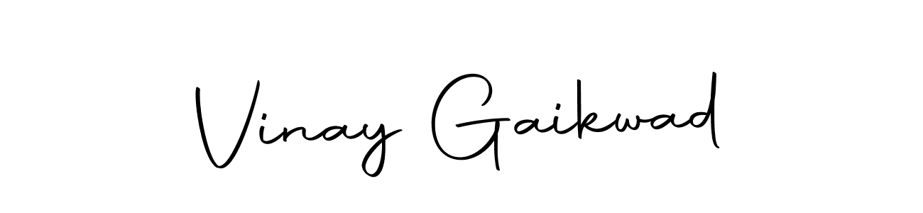 Use a signature maker to create a handwritten signature online. With this signature software, you can design (Autography-DOLnW) your own signature for name Vinay Gaikwad. Vinay Gaikwad signature style 10 images and pictures png