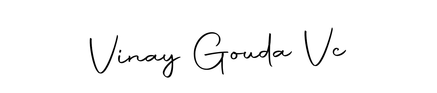 Make a short Vinay Gouda Vc signature style. Manage your documents anywhere anytime using Autography-DOLnW. Create and add eSignatures, submit forms, share and send files easily. Vinay Gouda Vc signature style 10 images and pictures png