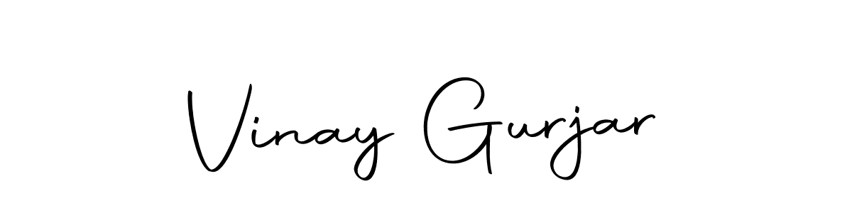 Also we have Vinay Gurjar name is the best signature style. Create professional handwritten signature collection using Autography-DOLnW autograph style. Vinay Gurjar signature style 10 images and pictures png