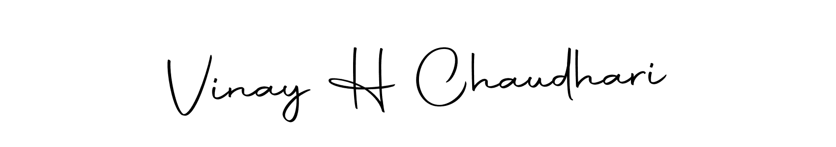 if you are searching for the best signature style for your name Vinay H Chaudhari. so please give up your signature search. here we have designed multiple signature styles  using Autography-DOLnW. Vinay H Chaudhari signature style 10 images and pictures png