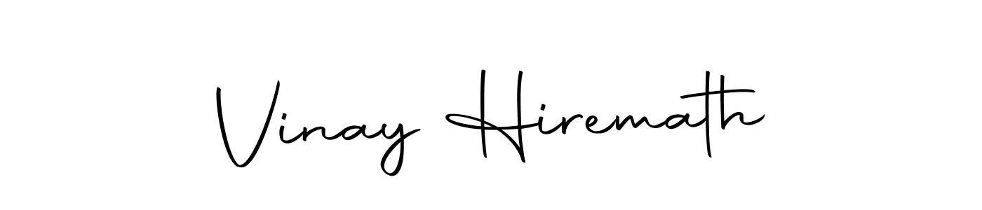 Create a beautiful signature design for name Vinay Hiremath. With this signature (Autography-DOLnW) fonts, you can make a handwritten signature for free. Vinay Hiremath signature style 10 images and pictures png