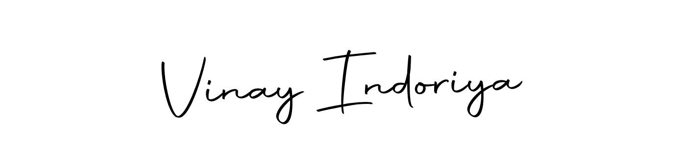 Create a beautiful signature design for name Vinay Indoriya. With this signature (Autography-DOLnW) fonts, you can make a handwritten signature for free. Vinay Indoriya signature style 10 images and pictures png