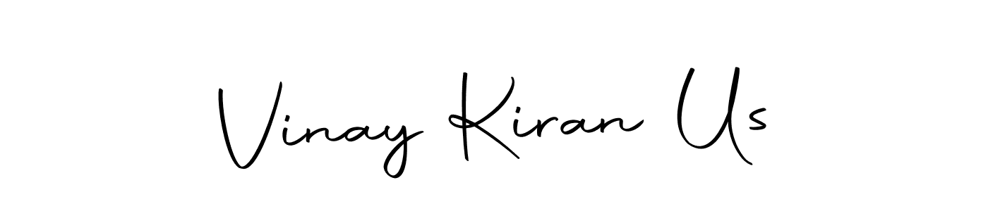 Use a signature maker to create a handwritten signature online. With this signature software, you can design (Autography-DOLnW) your own signature for name Vinay Kiran Us. Vinay Kiran Us signature style 10 images and pictures png